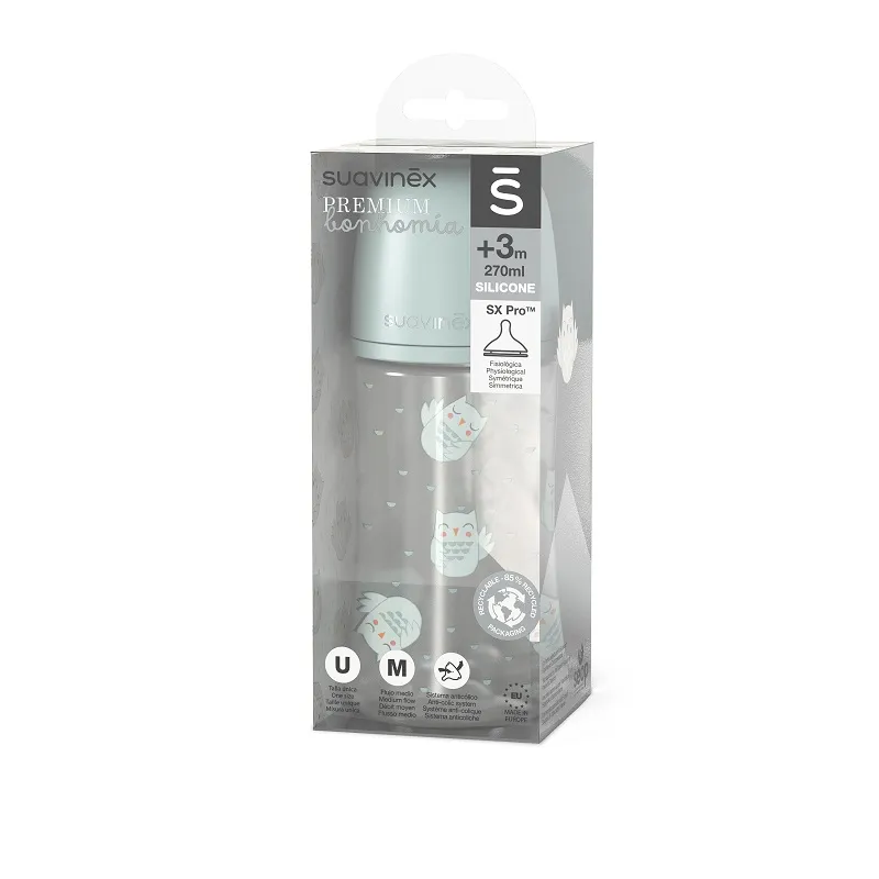 SUAVINEX LÁHEV BONHOMIA 270 ml fyziologická SX PRO +3 MF