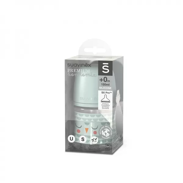 SUAVINEX Láhev BONHOMIA 150 ml fyziologická SX PRO +0 SF