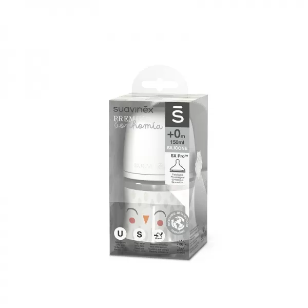 SUAVINEX Láhev BONHOMIA 150 ml fyziologická SX PRO +0 SF
