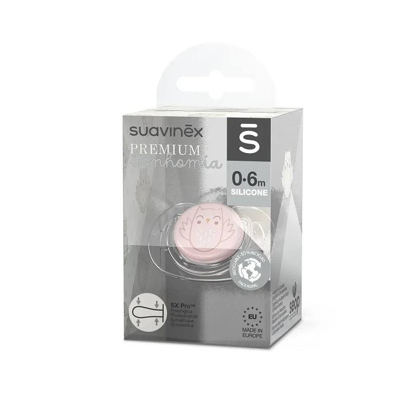 SUAVINEX Dudlík fyziologický BONHOMIA 0/6 m