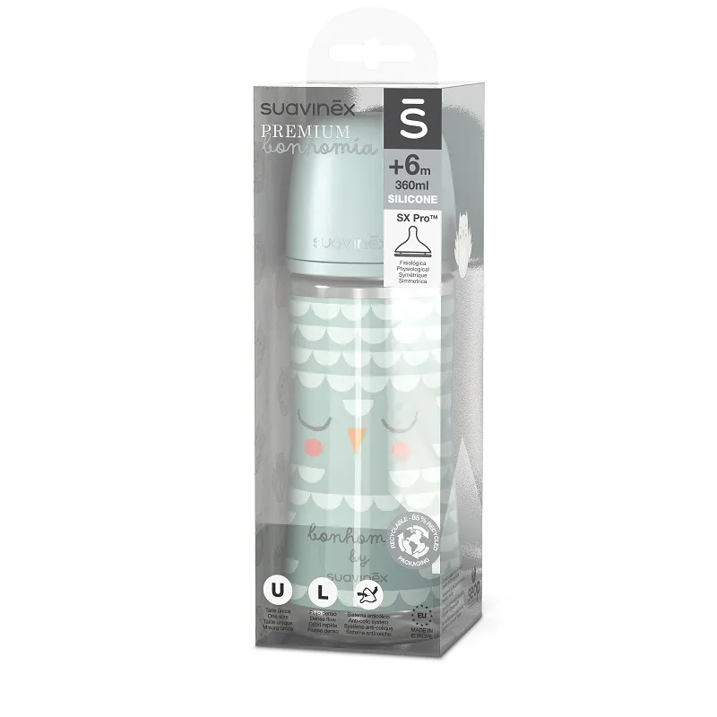 SUAVINEX LÁHEV BONHOMIA 360 ml fyziologická SX PRO +6 LF