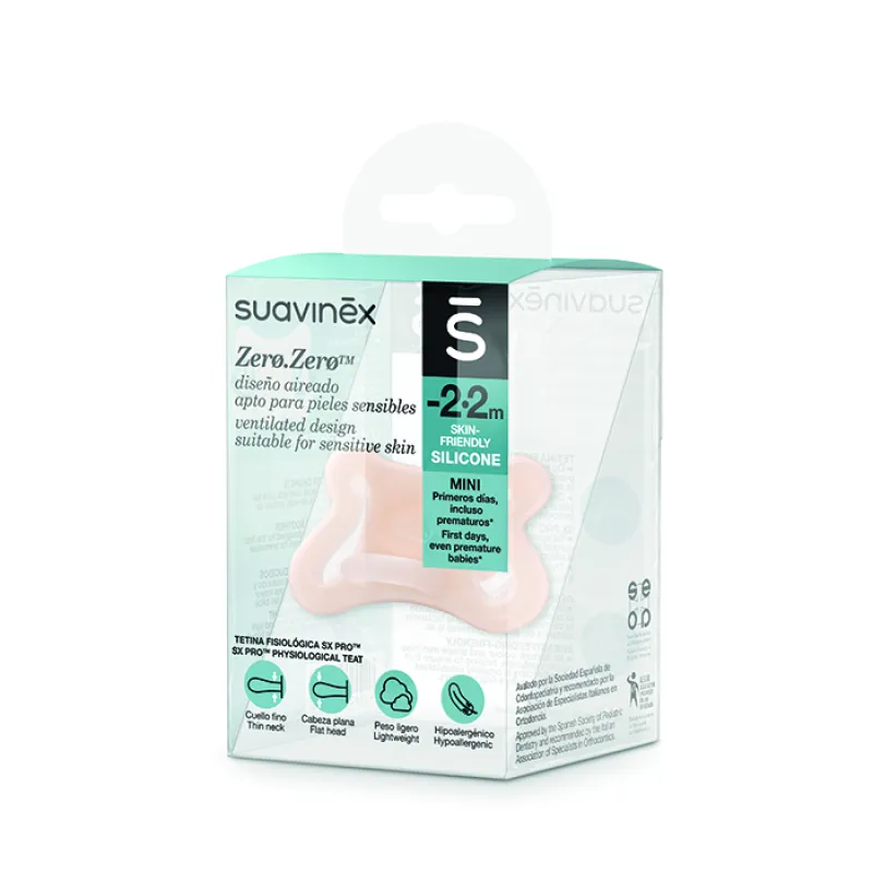 SUAVINEX Dudlík Zerø.Zerø Fyziologický -2/ 2M